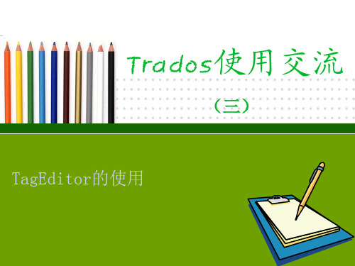 (3)Trados 中 TagEditor 的使用