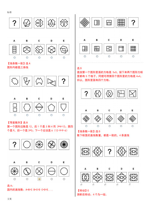 【精品整理版】宝洁网申图形推理题整理版附详细解答