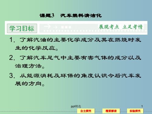 高中化学 3-3 汽车燃料清洁化同步课件 鲁科版选修1