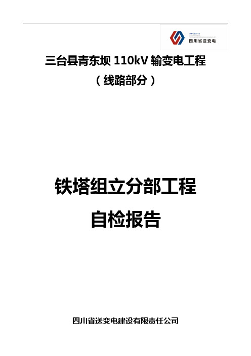 110kV线路竣工验收检测报告