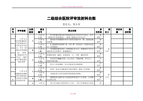 放射科台账