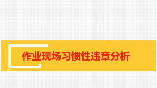 习惯性违章分析85