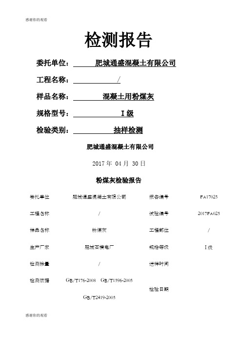 粉煤灰检测报告.docx