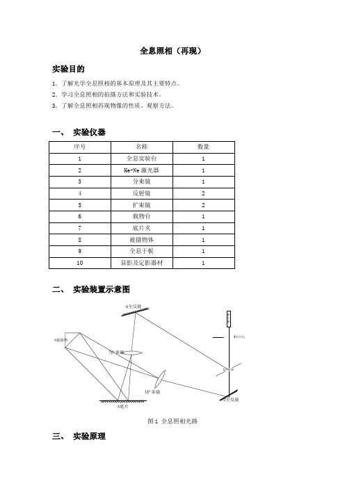 全息照相(再现)