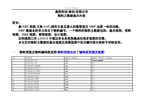 物料编码规则