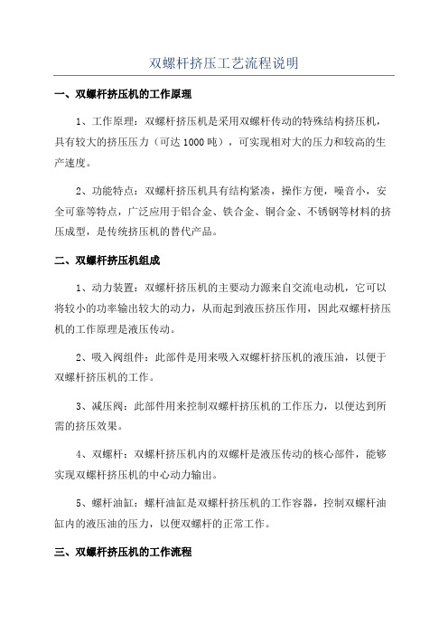 双螺杆挤压工艺流程说明