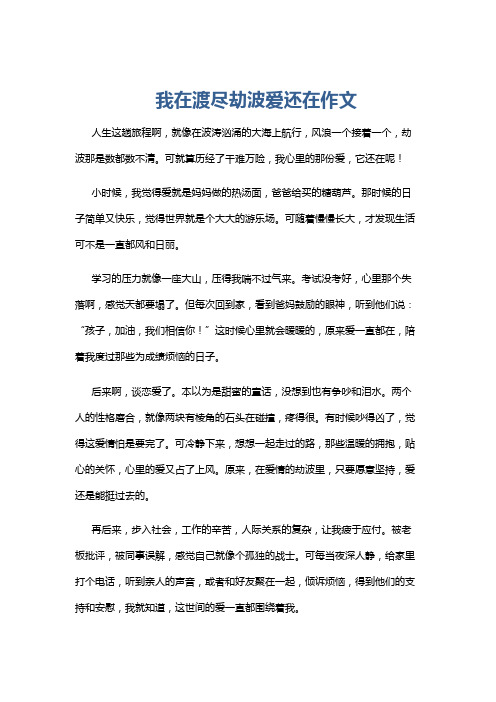 我在渡尽劫波爱还在作文