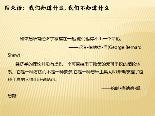 2020版曼昆版宏观经济学(第十版)课件结束语