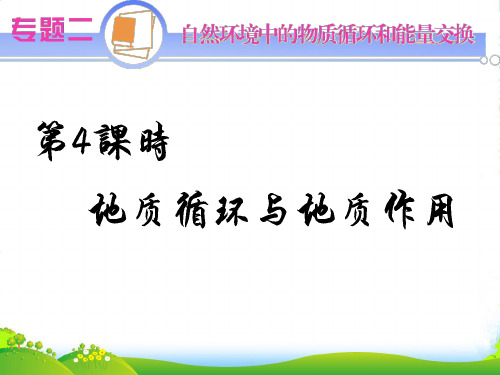 江苏省高考地理二轮总复习 专题2 自然环境中的物质循环和能量交换课件