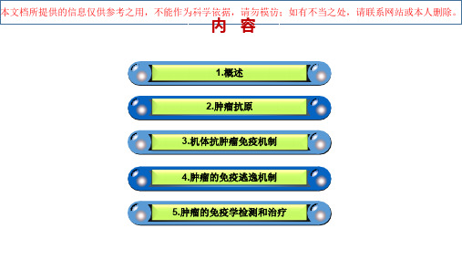 肿瘤免疫专题知识宣教培训课件