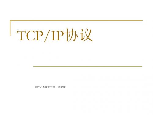 TCP IP协议