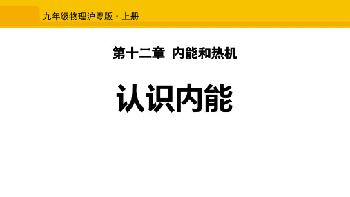 《认识内能》内能与热机PPT教学课件