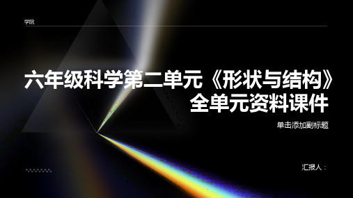 六年级科学第二单元《形状与结构》全单元资料课件