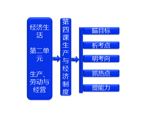 高考一轮复习课件：24生产与经济制度新人教必修1