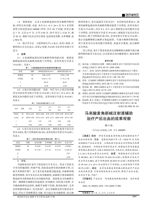 马来酸麦角新碱注射液辅助治疗产后出血的效果观察