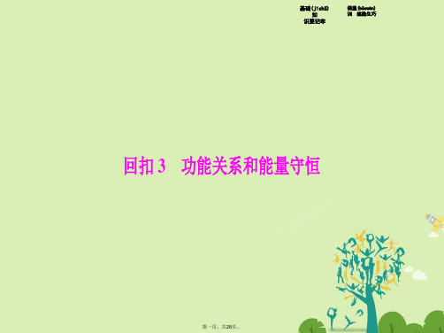 高考物理二轮复习第二部分专题二回扣3功能关系和能量守恒课件