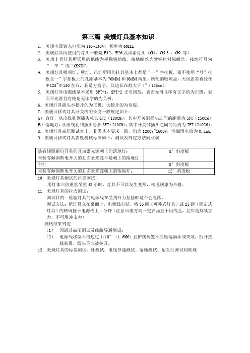 美规灯具常见问题分析与解决