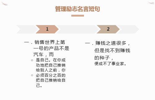 管理励志名言短句