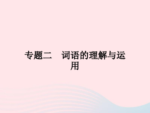 2022七年级语文上册专题二词语的理解与运用课件新人教版20221123221