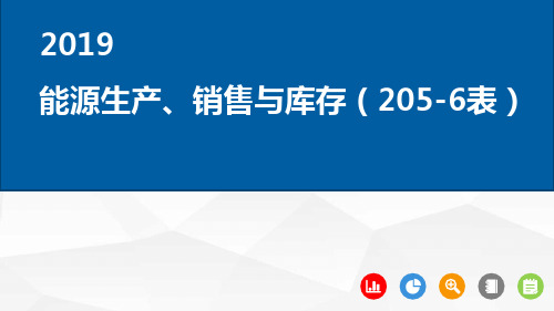 能源生产、销售与库存(205-6表)