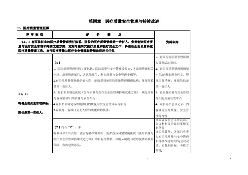 第四章医疗质量安全管理与持续改进(资料审阅)