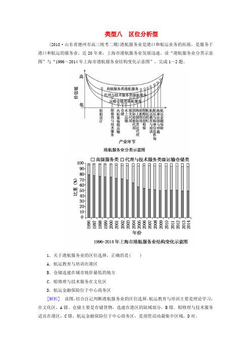 2019年高考地理大二轮复习高考选择题专练类型8区位分析型3