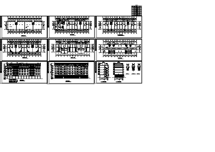 一套小型的商住综合楼建筑cad图纸