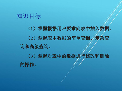 SQL_Server_2008数据库项目5 查询与管理网上书店系统表中数据