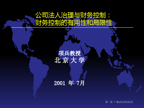 公司法人治理和财务控制(ppt 28页)