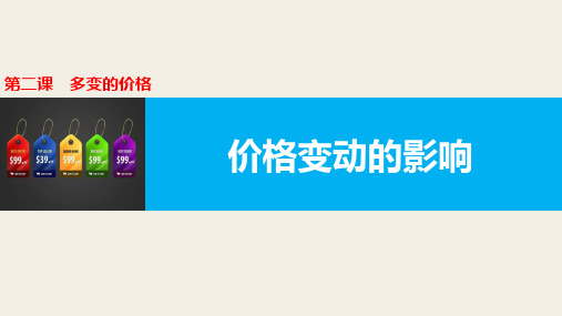 高中政治人教版必修一经济生活2.2价格变动的影响课件(共28张PPT)