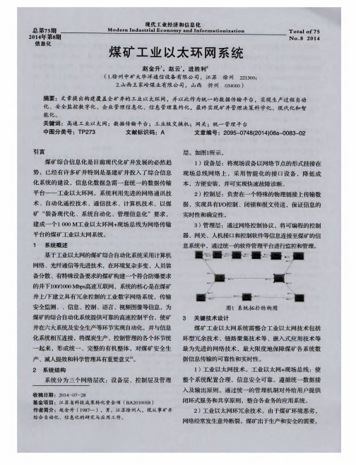 煤矿工业以太环网系统