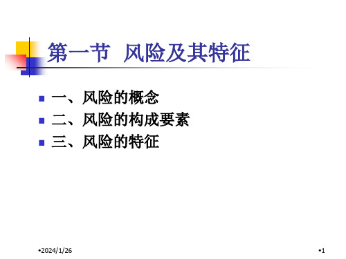 风险与保险PPT精选文档