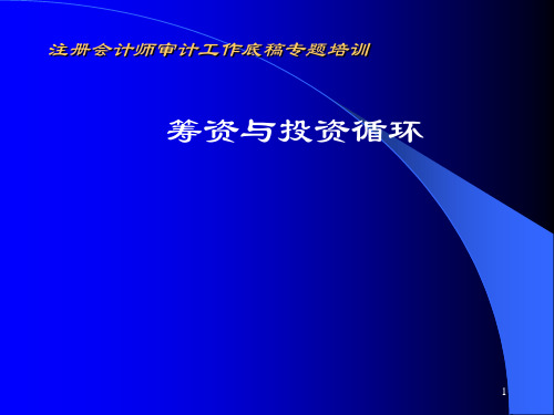 注册会计师审计工作底稿(ppt-60页)