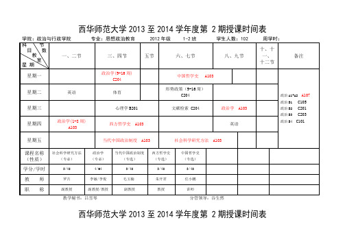 2012-2010级新区课程