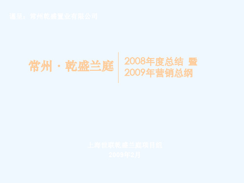 世联房地产年度总结及年策略总纲(