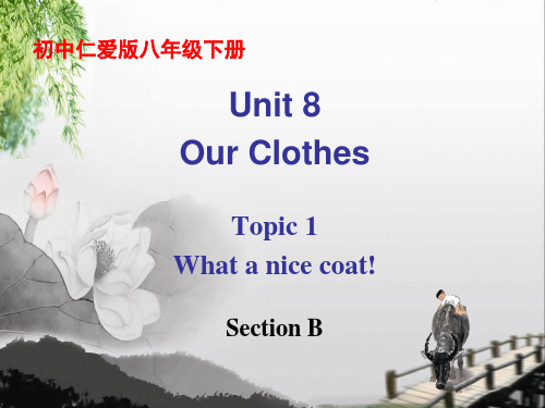 仁爱英语初中八年级下册Unit8 Topic 1 Section B课件