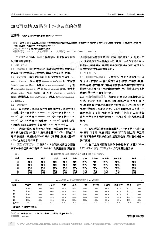 20_百草枯AS防除非耕地杂草的效果