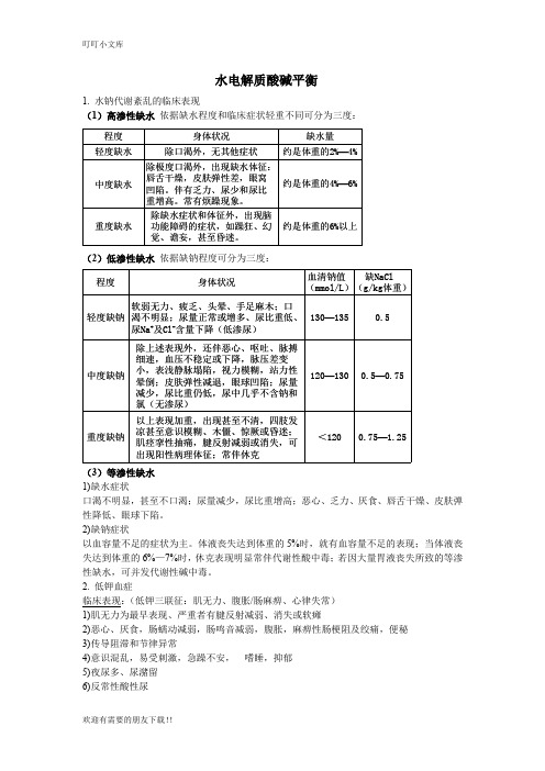 外科护理学重点(整理版)