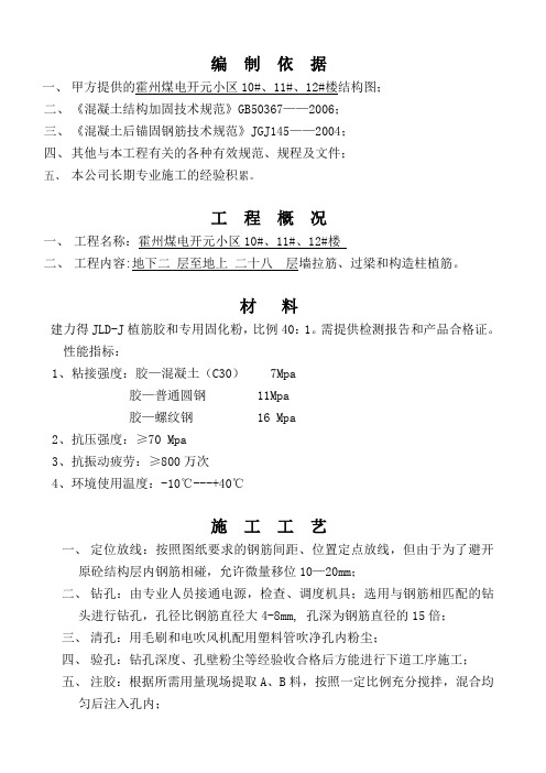 植筋方案-范本