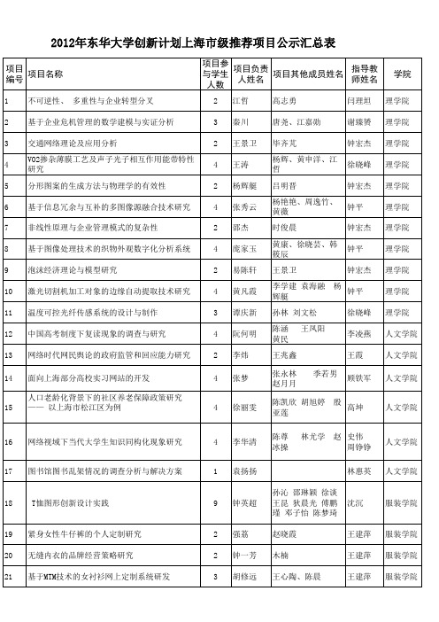 创新计划132项