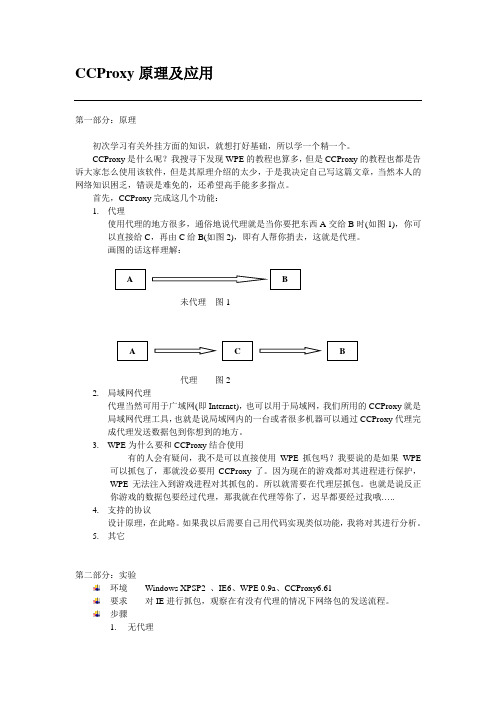 CCProxy原理及应用