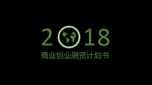 2018创业商业融资计划书模板35p