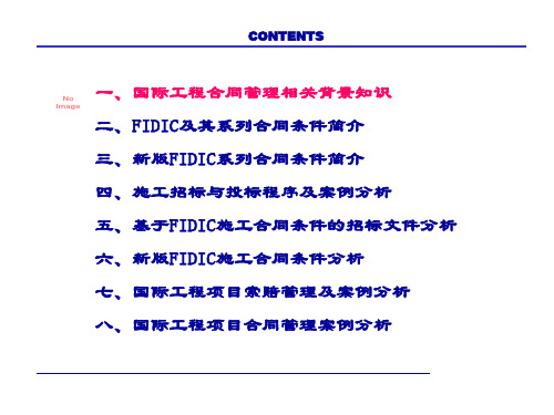 fidic合同条件与国际工程合同