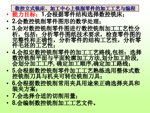 第4章 数控铣削 外轮廓、凸模的加工