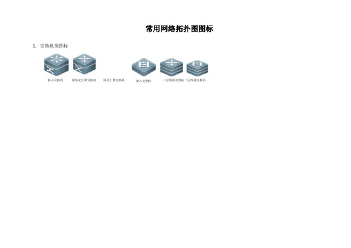 常用网络拓扑图图标