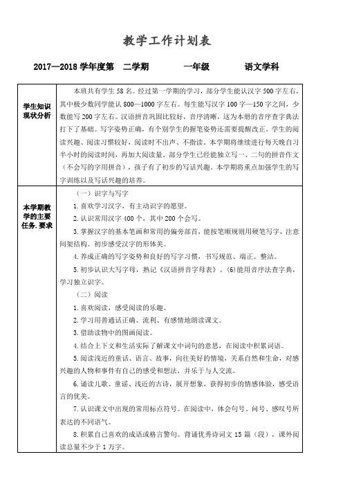 部编版一年级语文下册第一单元教学设计