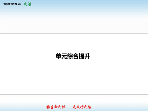 2020届高三政治大一轮复习《生活与哲学》精品课件:第四单元综合提升(必修4)