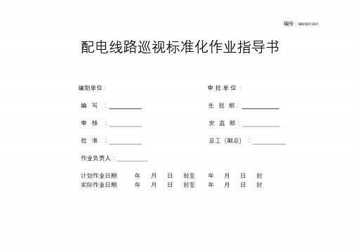 配电线路巡视标准化作业指导书课件.doc