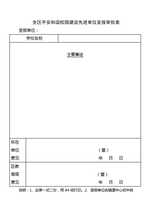 2010年度评选表彰先进单位和先进个人申报表1