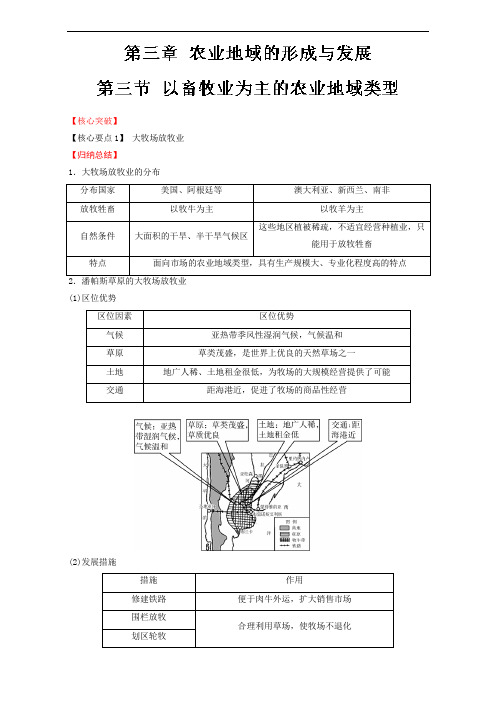 推荐专题 以畜牧业为主的农业地域类型讲高一地理同步精品课堂提升必修解析 含解析